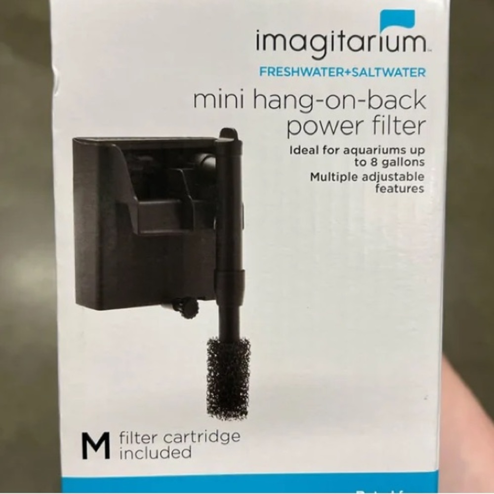 NIB Imagitarium Mini Hang-On-Back Power Filter (box is ripped.)